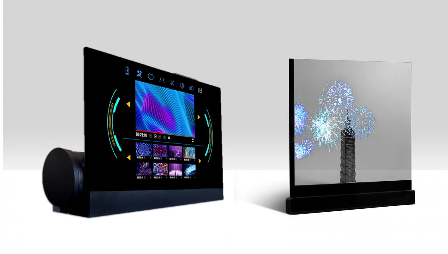 可卷式、折迭性、高透明